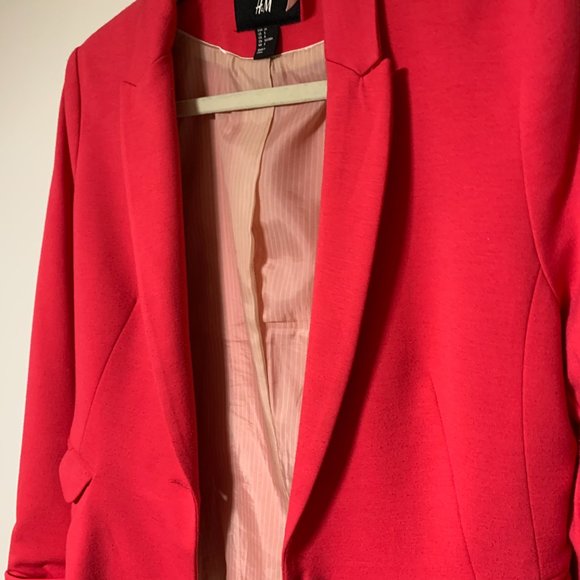 H&M | Women's Pink Blazer Size 8 - Picture 3 of 5